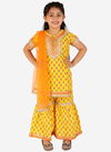 Yellow Colour KID1 Rubi Girls kurti sharara Suit Kids Collection K22SG227YE